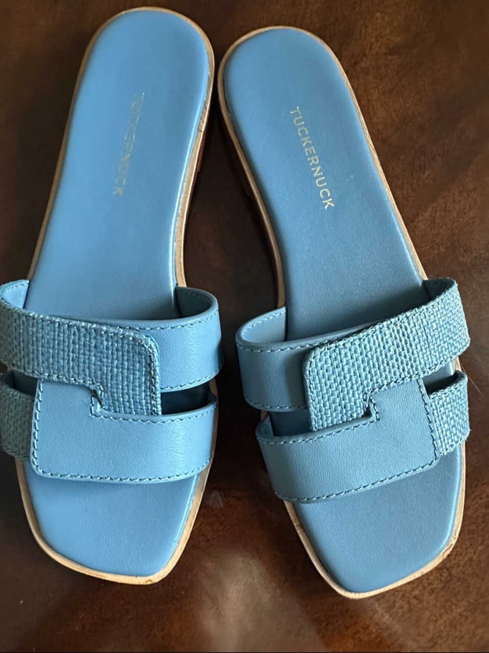 Tuckernuck Light Blue Slide Mules